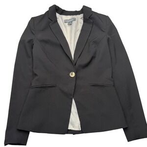 Suzy Shier Black Blazer Jacket Womens Size S Single Button Work carer Basiccore